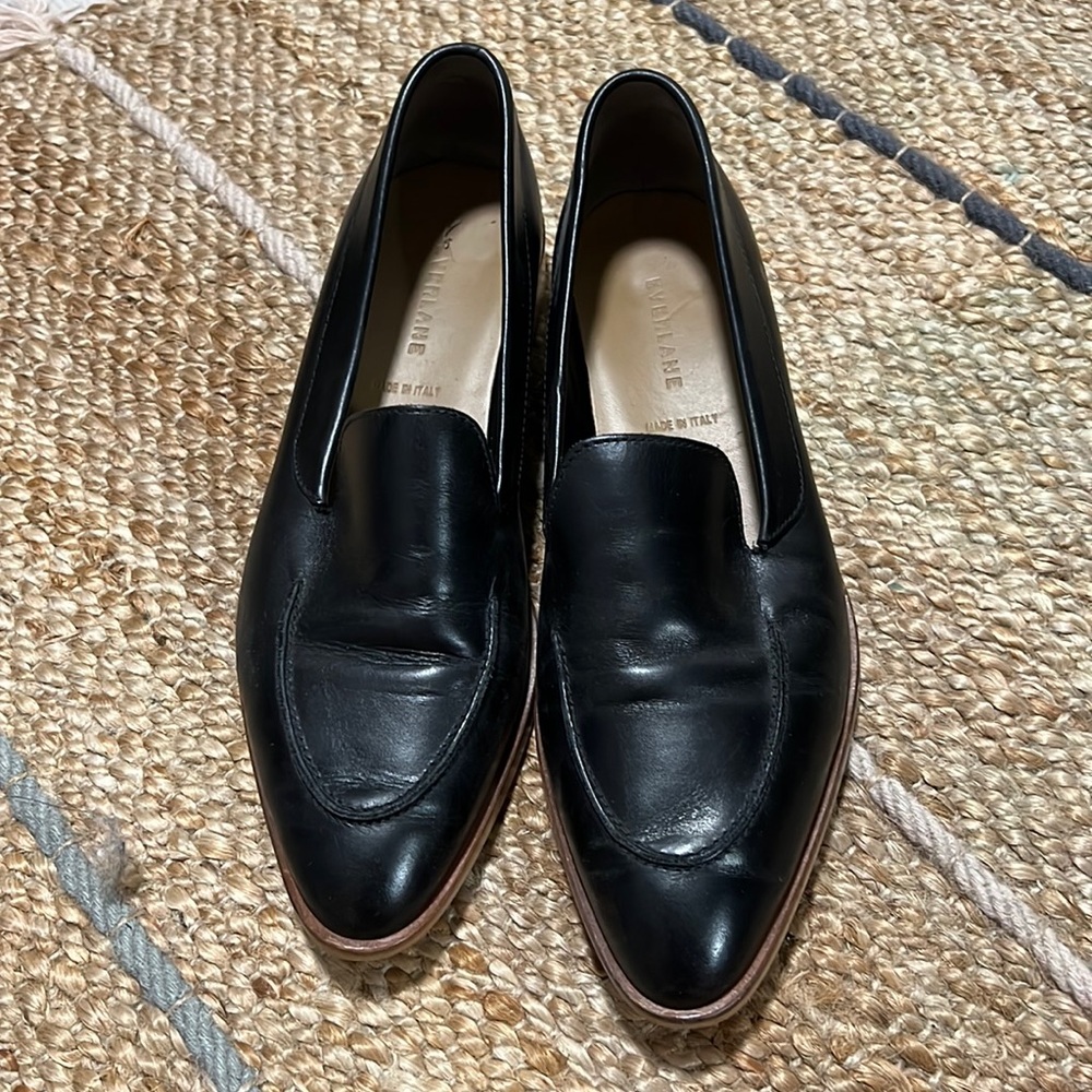 Everlane Modern Loafer in black leather